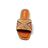 Calzados soraia, Sandalias Planas de Mujer con Punta Cuadrada, Diseño Clásico Tipo Slide, Corte Anatómico en la Empeine, Sandalia Abierta de Verano para Uso Diario, Oficina o Paseo Casual, para playa. Moda Oriental Fiesta Diamante de imitación - details 1