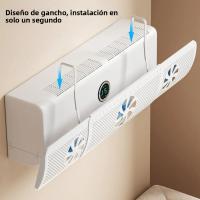 Protector De Viento Ajustable Para Salida De Aire Acondicionado PVC Cubierta Anti-Exceso De Ventilación Y Polvo - details 3