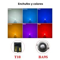 Lámparas De Coche LED Super Brillantes Canbus T10 194 168 W5W BA9S 3030 6SMD Amarillo Y Blanco Para Iluminación Interior - details 1