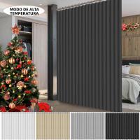 Cortina De Blackout Extra Grande Impermeable Y Térmica Para Sliding Divisoria De Puerta Para Dormitorio Y Sala De Estar Con Capa De Negro - details 0