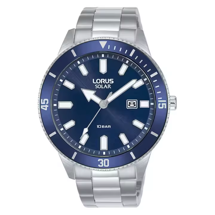 Lorus Reloj Hombre Caja De Acero Pulsera Acero De Color Plata Resistente Al Agua 10 Atm - 1