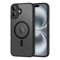 Funda magnética para iPhone 17 con cristal para cámara incorporado compatible carga inalámbrica mate translúcido Meloenvias - details 0