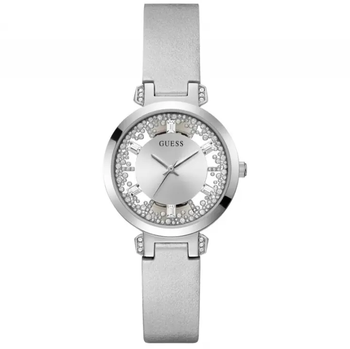 Reloj De Pulsera Guess Gw0535l3 Clar Para Mujer Correa Plata Wr - 1