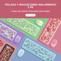 Mofii Combo De Teclado Y Ratón Inalámbrico Slim Compacto 2.4G USB Teclado De Tamaño Completo Con Ratón Inalámbrico 110 Teclas Para Desktop Laptop Tablet - details 1