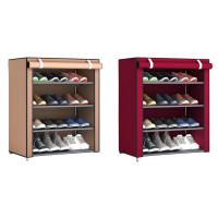 LUTODY - Zapatero, Organizador de Zapatos, Multinivel, Armario de zapatos, Textil de tela, Tubo de metal plegable, Zapatero Vertical, Compacto, Portátil para Entrada, Recibidor, Sala de Estar, Ligero, Resistente, Ahorra espacio - details 1