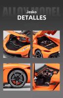 Coche De Colección Jesko Super Car a Escala 1:24 En Metal Con Sonido Y Luz Vehículos Diecast Regalo Para Niños - details 11