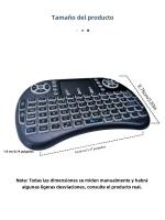 MRSVI I8 Mini Teclado Inalámbrico Con Iluminación De 7 Colores Para Android TV Box PC Ratón Aire 2.4G Remote Compatible Con Russian French Portuguese Arabic - details 10