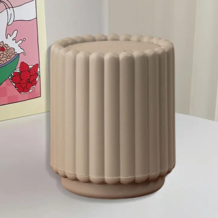 Basurero De Escritorio Multifuncional Con Tapa De Presión Botella De Residuos Pequeña Para Oficina Y Hogar Diseño De Girasol - 1