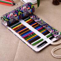 Estuche De Lienzo Colorido Para Lápices Y Pinceles Estuche De Almacenamiento Para Estudiantes Y Artistas Tamaño Variado - details 6
