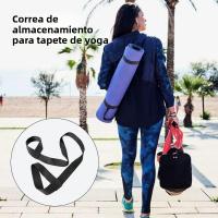 Cinta Ajustable De Yoga Portátil Correa De Hombro Para Ejercicio Y Estiramiento Equipamiento De Fitness Con Almacenamiento - details 1