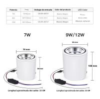 Spot Light LED COB Montado En Superficie 7W 12W En Aluminio Luz De Bajo Para Iluminación De Cocina Interior AC85V-265V - details 1