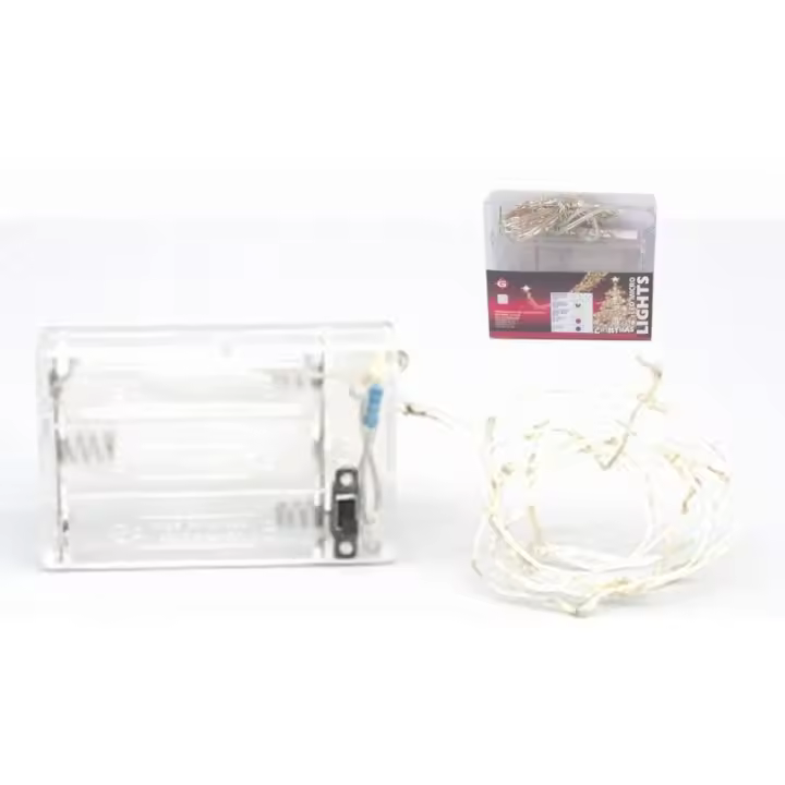 Gerimport Guirnalda Micro-led 30 Leds Luz Fría 1.5 Metro a Pilas - Decoración E Iluminación - 1