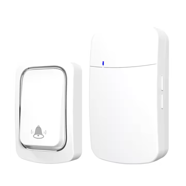 Campana De Puerta Inalámbrica a Energía Cinética Impermeable Sin Batería Con 38 Sonidos Y Volumen Alto Self-Powered Door Bell - 1