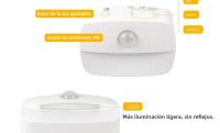 Lámpara Nocturna LED Mini Con Sensor De Movimiento PIR 3 Modos Para Dormitorio Lámpara De Borde De Cama EU Enchufe Para Armario Corredor Baño - details 4