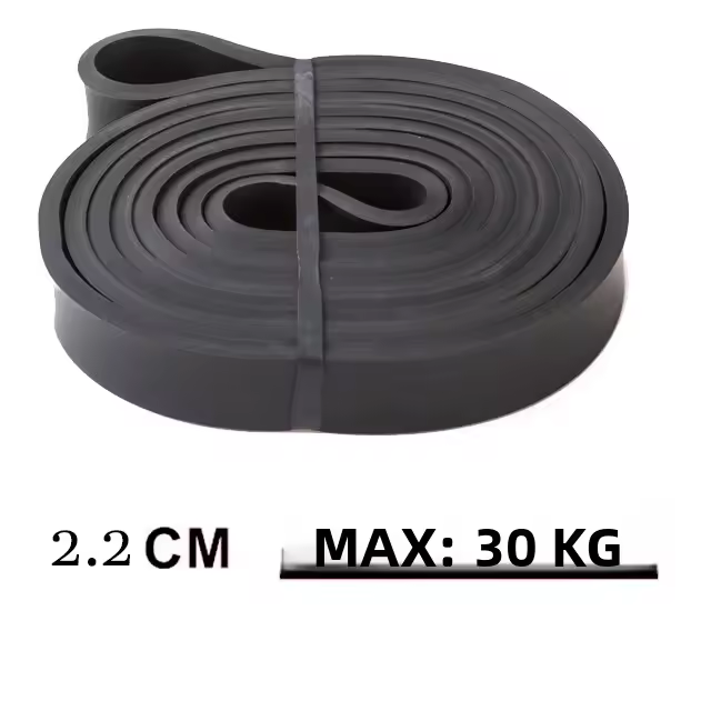 Banda De Resistencia De Látex Fuerte Elástica Para Ejercicios De Fortalecimiento De Entrenamiento Fitness Chicle Para Auxiliar Pull-Ups Y Ejercicios De Core - 1