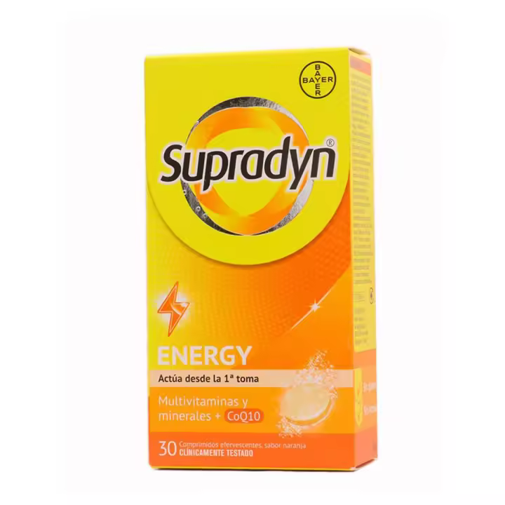 Supradyn energy sabor naranja 30 comprimidos efervescentes - 1