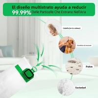 8pcs Bolsas De Aspiradora De Vacío Para Vorwerk Kobold VK140 VK150 FP140 FP150 Reemplazo HEPA Material De Tela - details 3