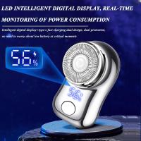 Mini Raso Eléctrico Portátil para Hombre | Afeitadora Recargable USB con Pantalla LED | Cuchillas de Acero a 6 Hojas | Afeitado Suave y Preciso en Seco o Húmedo | Rápido, Compacto y Fácil de Limpiar | Ideal para Viajes, Coche y Oficina - details 2