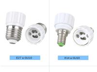 Soporte De Bombilla E17 E27 Accesorios E14 E12 Soporte De Bombilla GU10 G9 B22 MR16 Adaptador Convertidor Doméstico Fittings - details 5