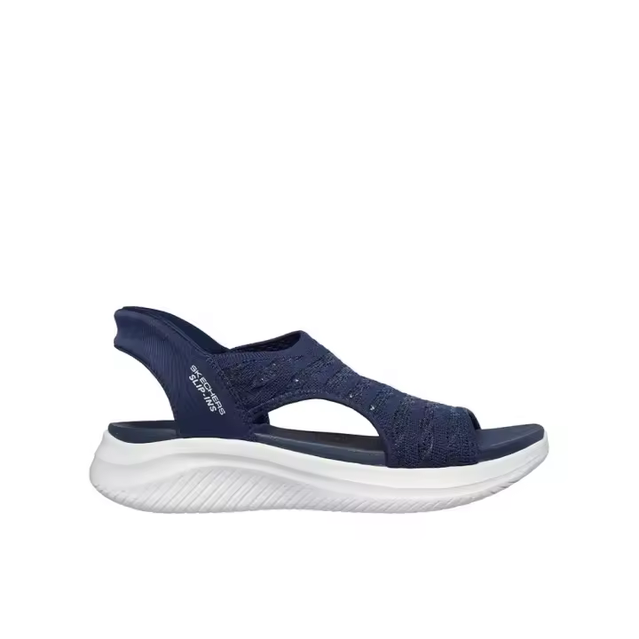 Skechers Sandalia Ultra Flex 3.0 - Sun Warmth Azul Mujer, con cuña de 3cm modelo 119805_NVY 87850 - 1