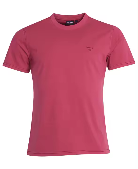 Camiseta Barbour Garment Dyed Fuscia MTS0994PI72 100% Algodón - 1