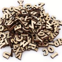 100Pcs Letras Y Números De Madera Para DIY Boda Fiesta Decoración Del Hogar Letras Inglesas A-Z No Pintadas Originales De China - details 2