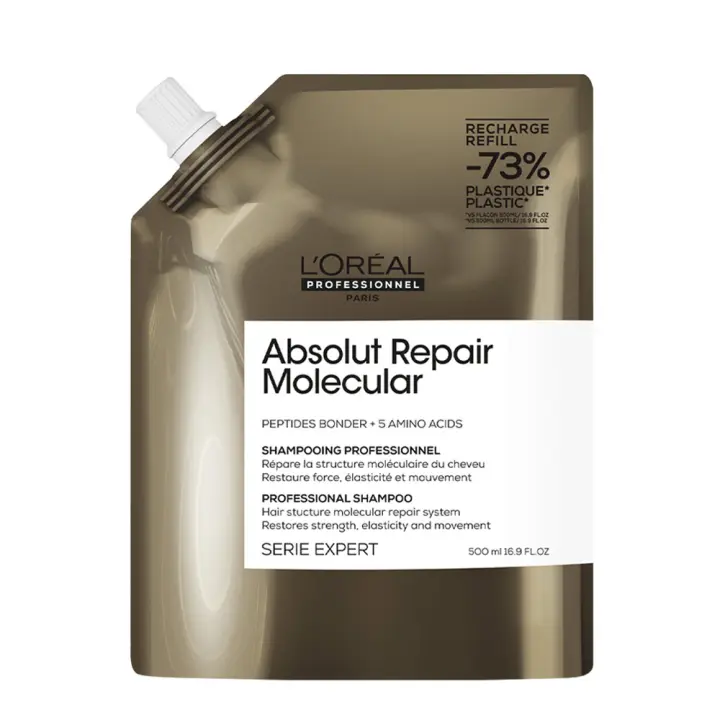 L'Oreal Professionnel Serie Expert Absolut Repair Molecular Shampoo Refill 500ml - 1