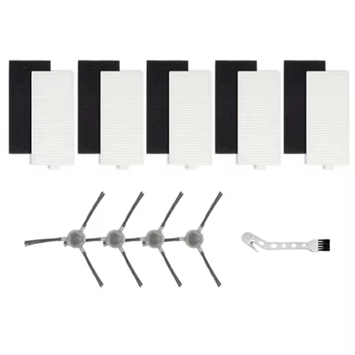 Kit De Repuesto Para Limpieza De Lefant M1 / M2 pro Robot Aspirador 5 Filtros + 4 Cepillos Lateral + Herramienta De Limpieza - 1