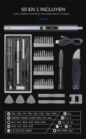 Set De Destornillador Eléctrico Inalámbrico 12/39/50 En 1 Herramienta De Reparación Magnética Con Carga Rápida Para DIY En Casa - details 4