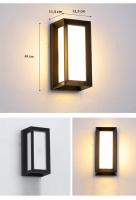 Lámpara De Pared Exterior Aluminio Impermeable Sconce Para Porche Iluminación De Jardín Vestíbulo Interior Decoración De Sala De Estar Fuente De Luz LED - details 29