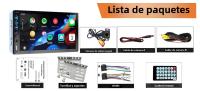 Reproductor Multimedia Para Coche 7' Pantalla Táctil Full HD 2 Din Con Carplay Android Auto Cámara De Retroceso Y Lienzo De Espejo USB AUX FM - details 10