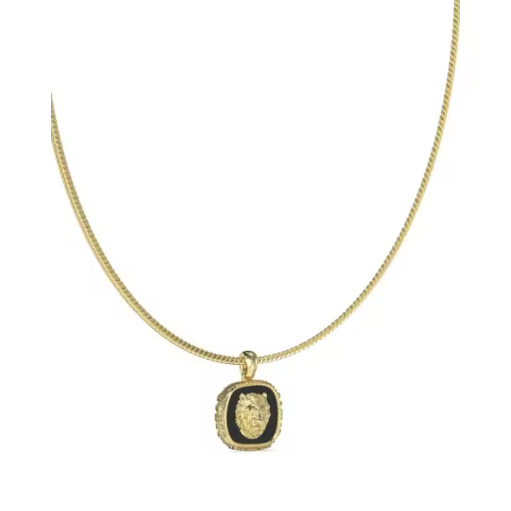 Collar Guess Hombre JUMN04002JWYGBKT-U - Acero Dorado, Lion King - 1