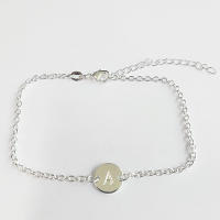 Pulsera De Plata 925 Con 26 Letras Para Mujer Joyería De Personalidad Para Boda Y Fiesta Encanto Pulsera Moda - details 0