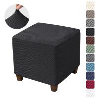 Cubierta De Taburete En Forma De T Trenzada Elástica Para Sofa Y Reposapiés Decoración Para Sala De Estar Oficina Hogar - details 8