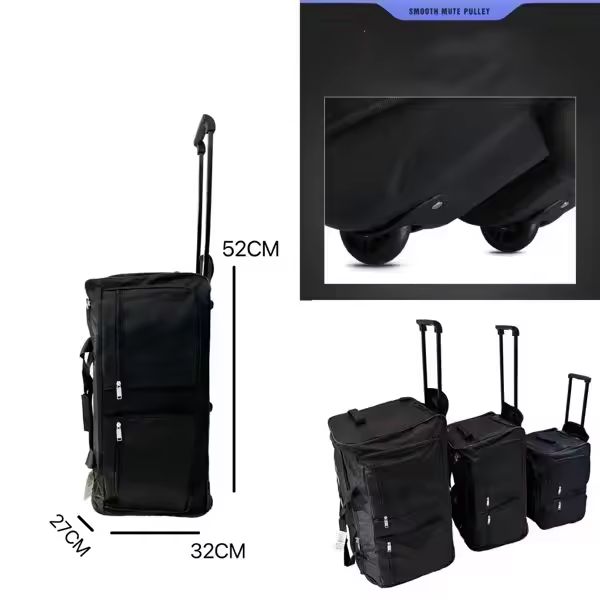 Bolso con ruedas Oxford, Maleta ultraligera de gran capacidad para equipaje rodante de 32/40 pulgadas, Maleta de viaje ligero, ideal para viaje, estudiantes, etc. - 1