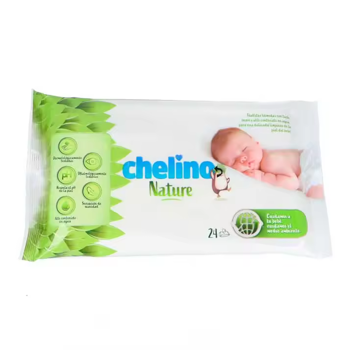 Chelino Toallita Infantil Natural Suave 24 Unidades - 1