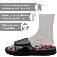 Pantuflas De Masaje Para Los Pies Terapia De Acupuntura Reflejo Piedra De Caminar Zapatos Masajeador De Piedra Cobblestone - details 4