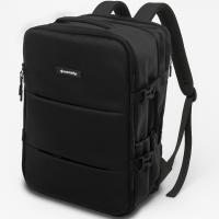 Mochila de cabina Montrip (20-25L, 1kg). 40x30x20 - Negra, expansible, ergonómica y ligera. Con 10 compartimentos internos y externos para portátil, zapatillas y objetos personales. Compatible como equipaje de mano en las principales aerolíneas. - details 4