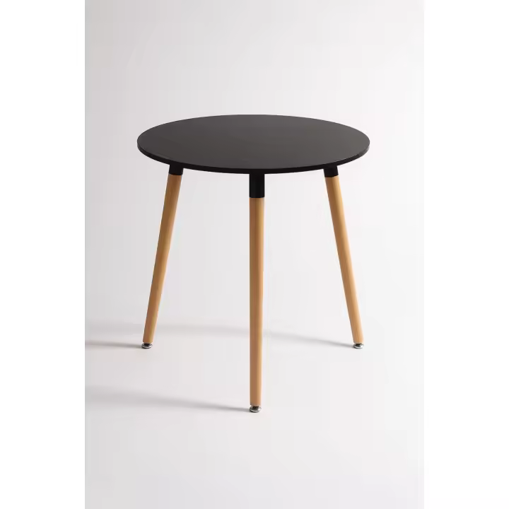 Regalos Miguel - Estilo Nórdico - Mesa Tower Redonda 60 cm - Negro - 1