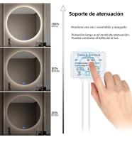 Tira De LED COB USB 5V Con Sensor Táctil De Espejo De Vidrio Acrílico Luz De Maquillaje Decorativa Para El Hogar Dimmer - details 3