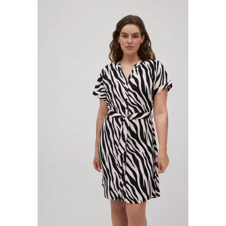 Ysabel Mora - Vestido midi camisero animal print - 1