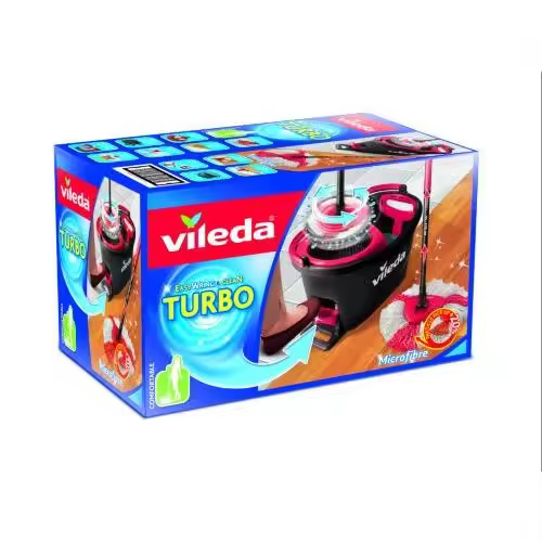 Cubo con escurridor EDM fregona Vileda Turbo 151153 - 1