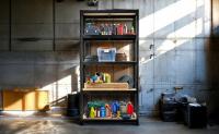AREBOS Estantería Pesada 180 X 90 X 40 Cm | 875kg Capacidad de Carga | 0,63 Mm | 5 Tableros MDF | Estantería de Almacenaje | Estantería Sin Tornillos | Estantería de Taller | Negro - details 1