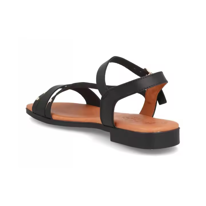 Sandalias Planas de Piel BDA Modelo 3079 - Tachuelas Metálicas Descubre la combinación perfecta de estilo y confort para este verano con nuestras sandalias planas, un diseño versátil ideal para cualquier ocasión. Fabricadas en Elche, España, con piel de p - 1
