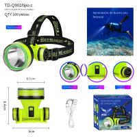 Linterna De Buceo Recargable Portátil 350m Submersible Impermeable LED Super Brillante Para Pesca Con Cabeza De Diver - details 6