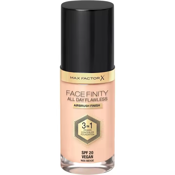 Max Factor Facefinity 3in1 Primer, Concealer & Foundation #55 Beige 30 Ml - 1
