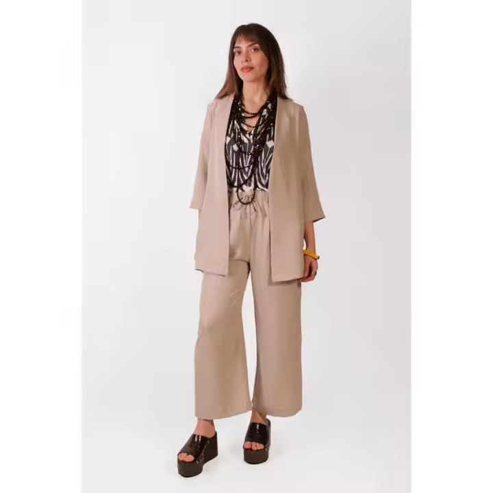 Chaqueta mujer rustico lisa Parole Italy - 1