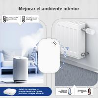 Sensor Inteligente De Temperatura Y Humedad MOES Tuya Zigbee Para Interior Monitoreo Por APP Compatible Con Alexa Y Google Home Batería Recargable - details 4