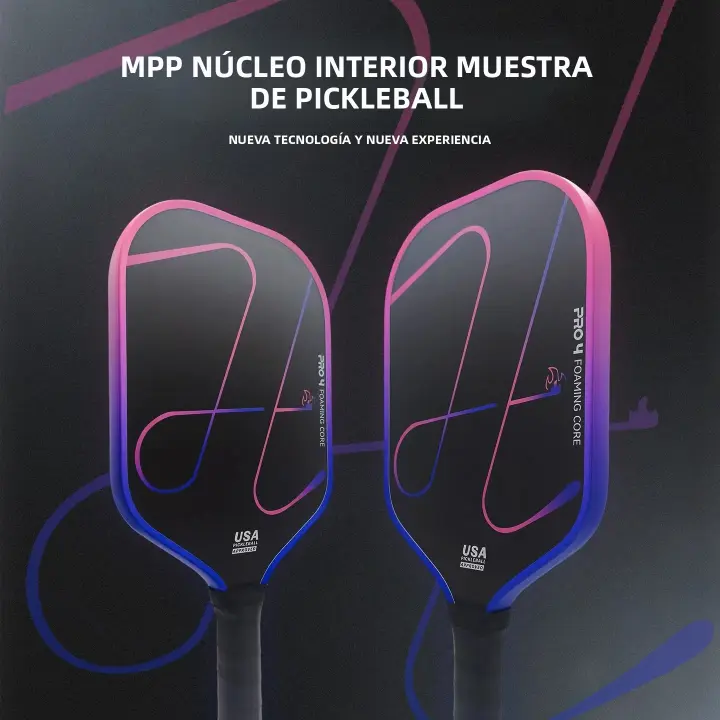Pala De Pickleball Luzz pro 4 Inferno Con Material MPP Y Fibra De Carbono Toray T700 Estándar Para Deporte Y Fitness - 1