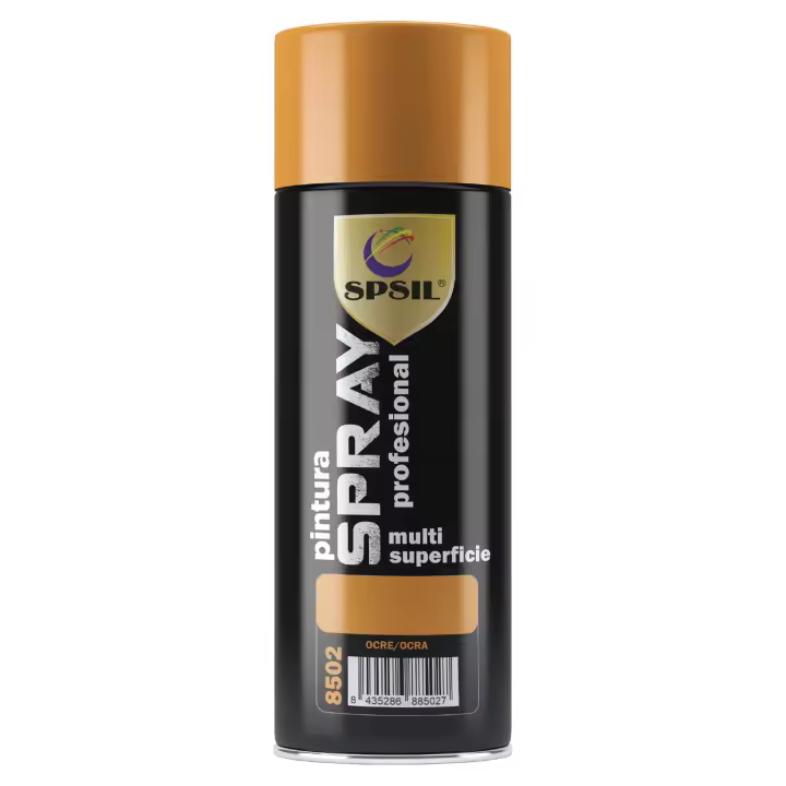 Spsil Pintura en Spray Profesional 400ml - Multifunción para Metal, Madera, Cartón, Cerámica y Más - Amplia Gama de Colores y Acabados - 1